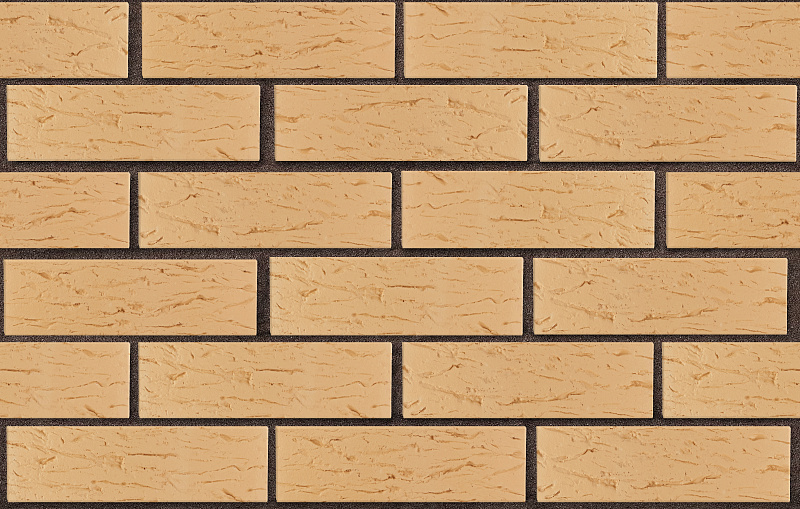 Кирпич лицевой пустотелый пшеничный рустик