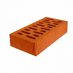 Кирпич облицовочный красный пустотелый одинарный «черепашка»