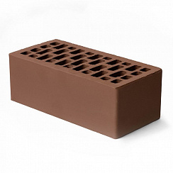 Облицовочный кирпич СВЕТЛО-КОРИЧНЕВЫЙ гладкий 1,4 NF