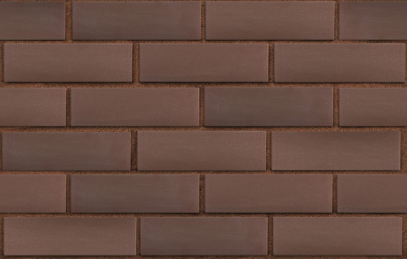 Клинкер фасадный коричневый Мюнхен гладкий