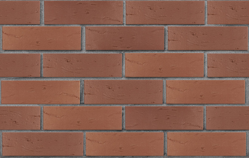 Кирпич лицевой пустотелый коричневый рустик