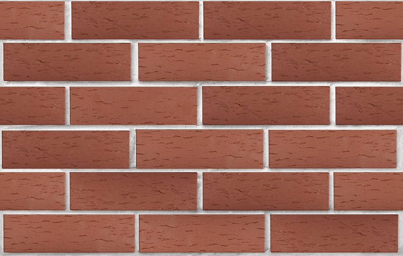 Клинкер фасадный темно-красный Эдинбург береста