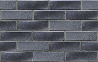 Клинкер фасадный черно-серебристый Берген